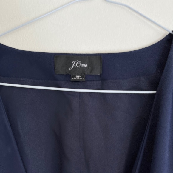 J. Crew Crepe Navy 365 Wrap Dress - Picture 4 of 5